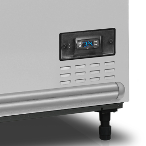 Koelkast Vriezer Gebogen Glazen Deksel - Wit - 500 L - TEFCOLD