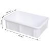 Rechthoekige Bak 25 L Wit