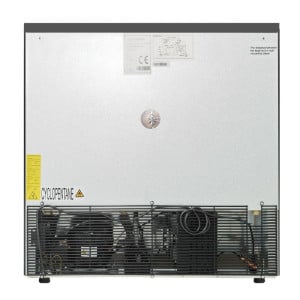 Rückbuffet Kühlschrank 2 Glastüren - Schwarzes Innenleben Dynasteel