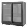 Refrigerated Back Bar 212 L 2 Sliding Doors Black