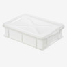 Halber Behälter für Teiglinge 9L Weiß - 400 x 300 mm - Gilac