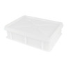 Halber Behälter für Teiglinge 9L Weiß - 400 x 300 mm - Gilac