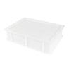 Halber Behälter für Teiglinge 9L Weiß - 400 x 300 mm - Gilac