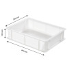 Demi Bak voor Deeg 9L Wit - 400 x 300 mm - Gilac