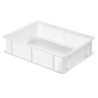 Halber Behälter für Teiglinge 9L Weiß - 400 x 300 mm - Gilac