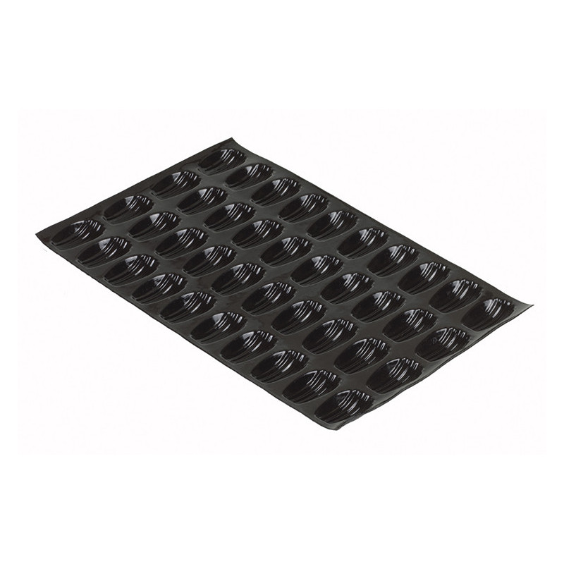 Madeleine-Backform - 40 Vertiefungen - 78 x 47 mm - Matfer