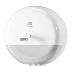 Verdeler Mini Toiletpapier Tork SmartOne® Wit - Efficiënte Blad-voor-Blad verdeling voor professionele sanitaire voorzieningen