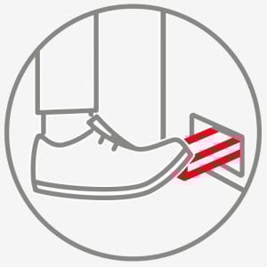 Pedaalemmer met Rood Deksel - 50 L - Gilac