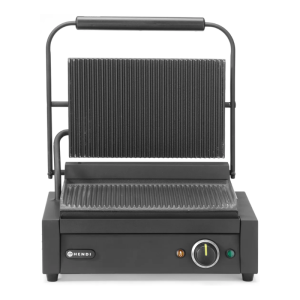 Contactgrill - Geribbelde platen - 340 x 235 mm - HENDI