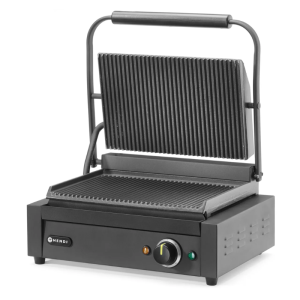 Contactgrill - Geribbelde platen - 340 x 235 mm - HENDI