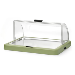 UNIQ Sliding Lid Buffet Display Case - Green - HENDI