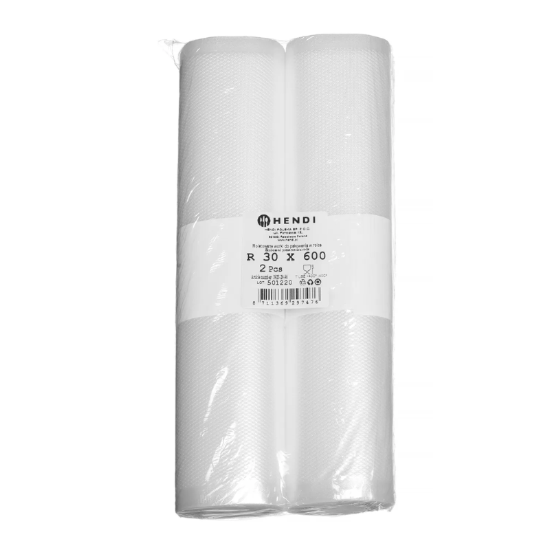 Rouleau Vacuümzakken Geëmbosseerd - 6000 x 300 mm - Set van 2 - HENDI
