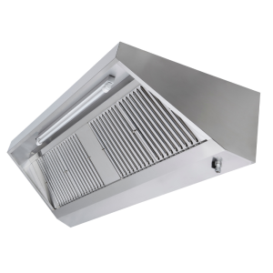 Snack Hood 900 LED Without Motor Dynasteel - Length 3200 | Professional Kitchen
