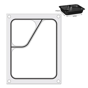 Colt Verzegelingsmatrijs voor Handmatige Verzegelaar - 2 Compartimenten - HENDI