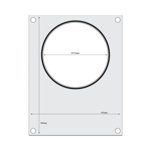 Verzegelingsmatrijs voor Handmatige Sealer - 1 Rond Compartiment - HENDI