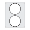 Versiegelungsmatrix für manuelle Versiegelungsmaschine - 2 Fächer - HENDI