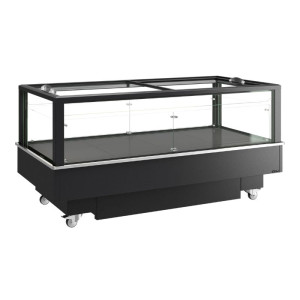 Refrigerator Freezer Black Glass Lid - 427 L - TEFCOLD