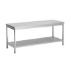Stainless Steel Table with Shelf - L 2000 x D 600 mm - CombiSteel