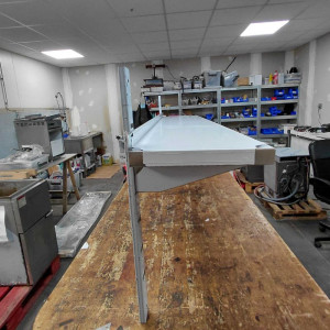 Roestvrijstalen Wandplank - L 1500 x D 300 mm - Dynasteel