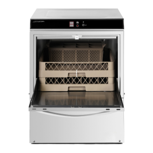 Professionele Vaatwasser met Spoelmiddeldoseerder en Reinigingsmiddel en Afvoerpomp - 50 x 50 cm - Dynasteel