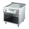Gasgrill mit glatter Platte auf Schrank - 800 x 700 mm - Gastro M