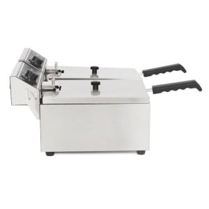 Professionelle Fritteuse - 2 x 10 L - Dynasteel