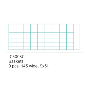 Statische IJscrème Vitrine - 9 x 5 L