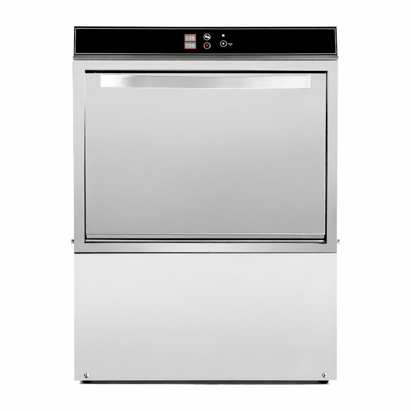 Professionele Vaatwasser met Spoelmiddeldoseerder en Reinigingsmiddel en Afvoerpomp - 50 x 50 cm - Dynasteel