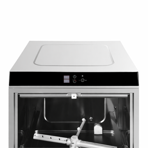 Professional Dishwasher with Rinse Aid and Detergent Dispenser and Drain Pump - 50 x 50 cm - Dynasteel