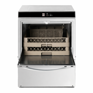 Professionele Vaatwasser met Spoelmiddeldoseerder en Reinigingsmiddel en Afvoerpomp - 50 x 50 cm - Dynasteel