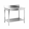 Table Inox Dynasteel : Profondeur 700 mm, Longueur 800 mm