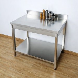 Dynasteel Stainless Steel Table: Depth 700 mm, Length 800 mm