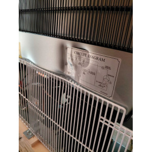 Positieve Koelkastkast in Roestvrij Staal - 600 L - Polar