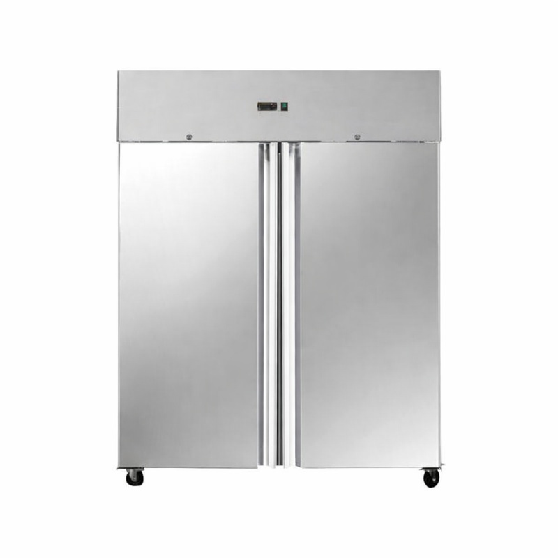 Edelstahl-Kühlschrank Positiv GN 2/1 - 1400 L - Dynasteel