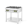 Gas Stove - Open with Shelf - 4 Burners - HENDI