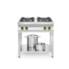 Gas Stove - Open with Shelf - 4 Burners - HENDI