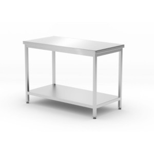 Centrale Tafel Profi Line met Plank - L 1200 x D 600 mm - HENDI