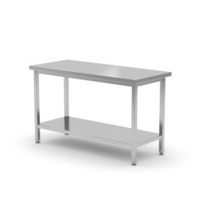 Zentrale Profi Line Tisch mit Regal - L 1400 x T 600 mm - HENDI