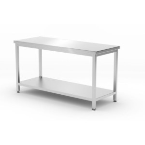 Centrale Tafel Profi Line met Plank - L 1600 x D 600 mm - HENDI