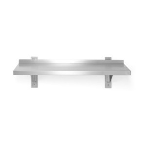 Adjustable Wall Shelf with 2 Brackets - L 800 x 300 mm - HENDI