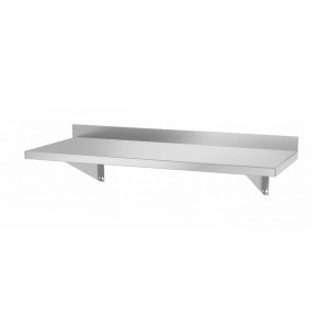 Wandplank met 2 Steunen - L 800 x 300 mm - HENDI