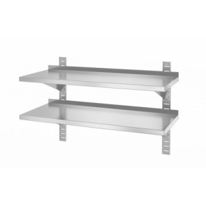 Wandplank 2 Verstelbare Niveaus - L 1000 x D 400 mm - HENDI
