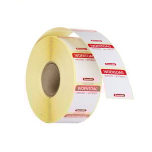 Traceability Labels Wednesday - Roll of 1000 - HENDI