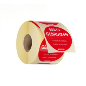 Labels "Eerst gebruiken" - Rol van 500 - HENDI