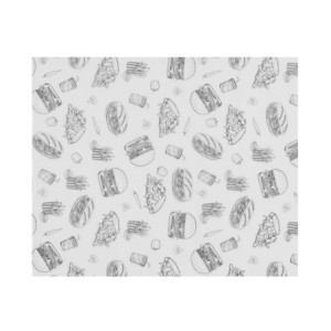 Vetvrij Papier Hamburgers - 200 x 250 mm - HENDI