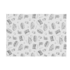 Vetvrij Papier Hamburgers - 250 x 350 mm - HENDI