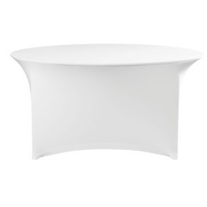 Hoes voor Ronde Tafel - Wit - ø 1500 mm - HENDI
