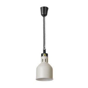 Adjustable Cylindrical Heating Lamp - White - HENDI