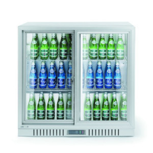 Achterbar Wit - Dubbele Schuifdeuren - 150 L - HENDI