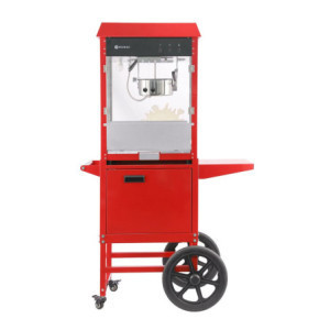 Popcornmaschine mit Wagen - Rot - HENDI